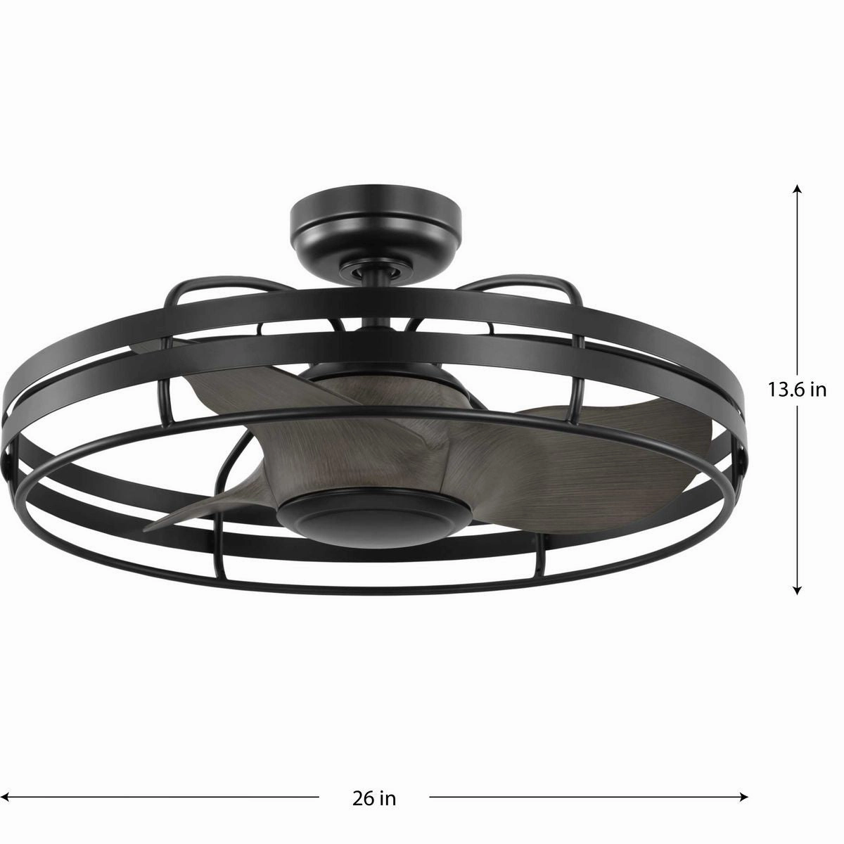 Bastrop 26"Ceiling Fan Matte Black