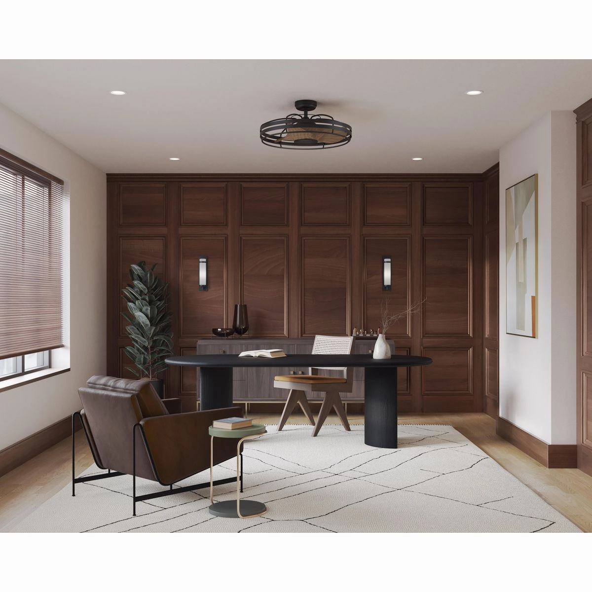 Bastrop 26"Ceiling Fan Matte Black