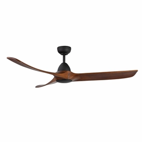 Baylor 60"Ceiling Fan Matte Black/Dark Walnut home cooling fans in medium size