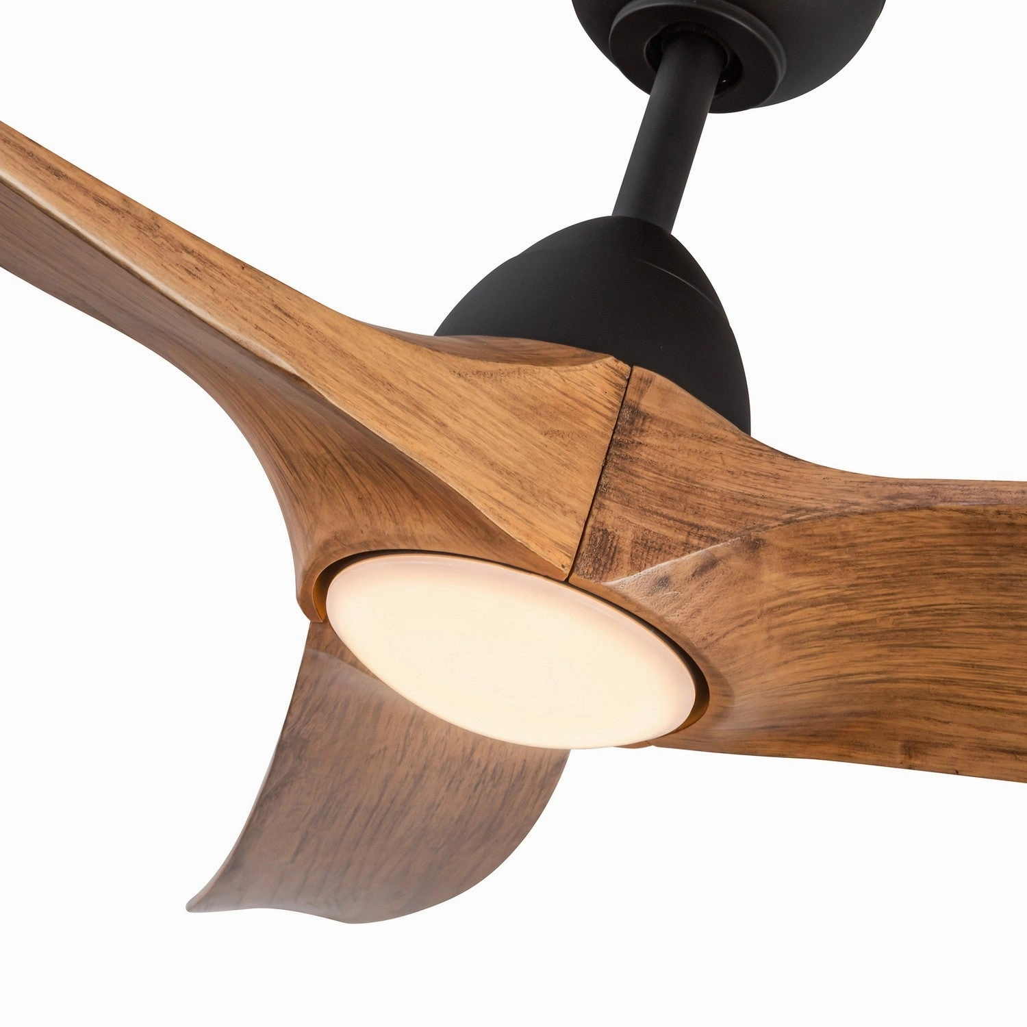 Baylor 60"Ceiling Fan Matte Black/Natural Wood