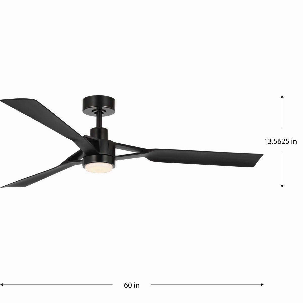 Belen 60"Ceiling Fan Matte Black