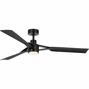 Belen 60"Ceiling Fan Matte Black stylish medium fans for contemporary homes