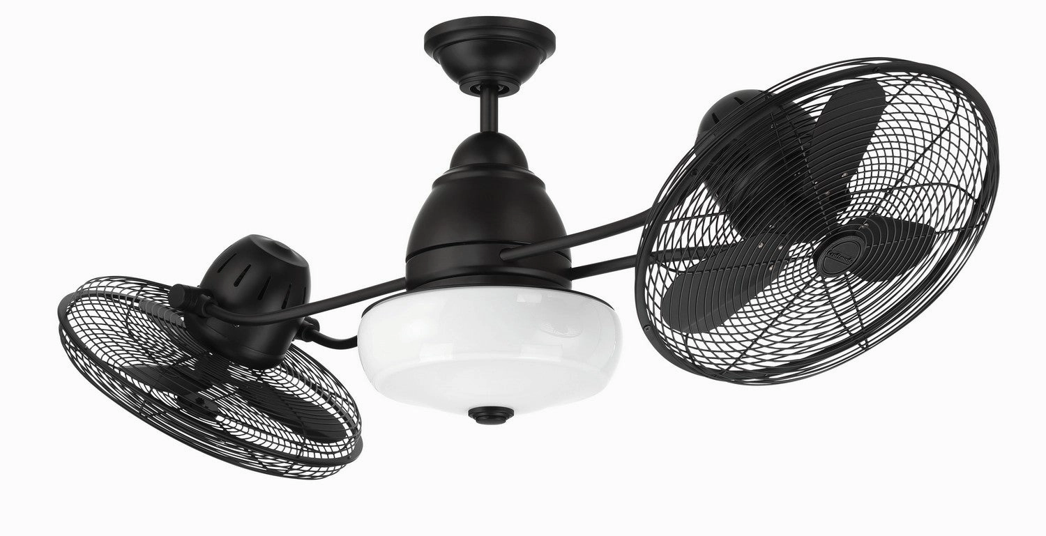 Bellows II Indoor/Outdoor 48"Ceiling Fan Flat Black best small fans for home and travel