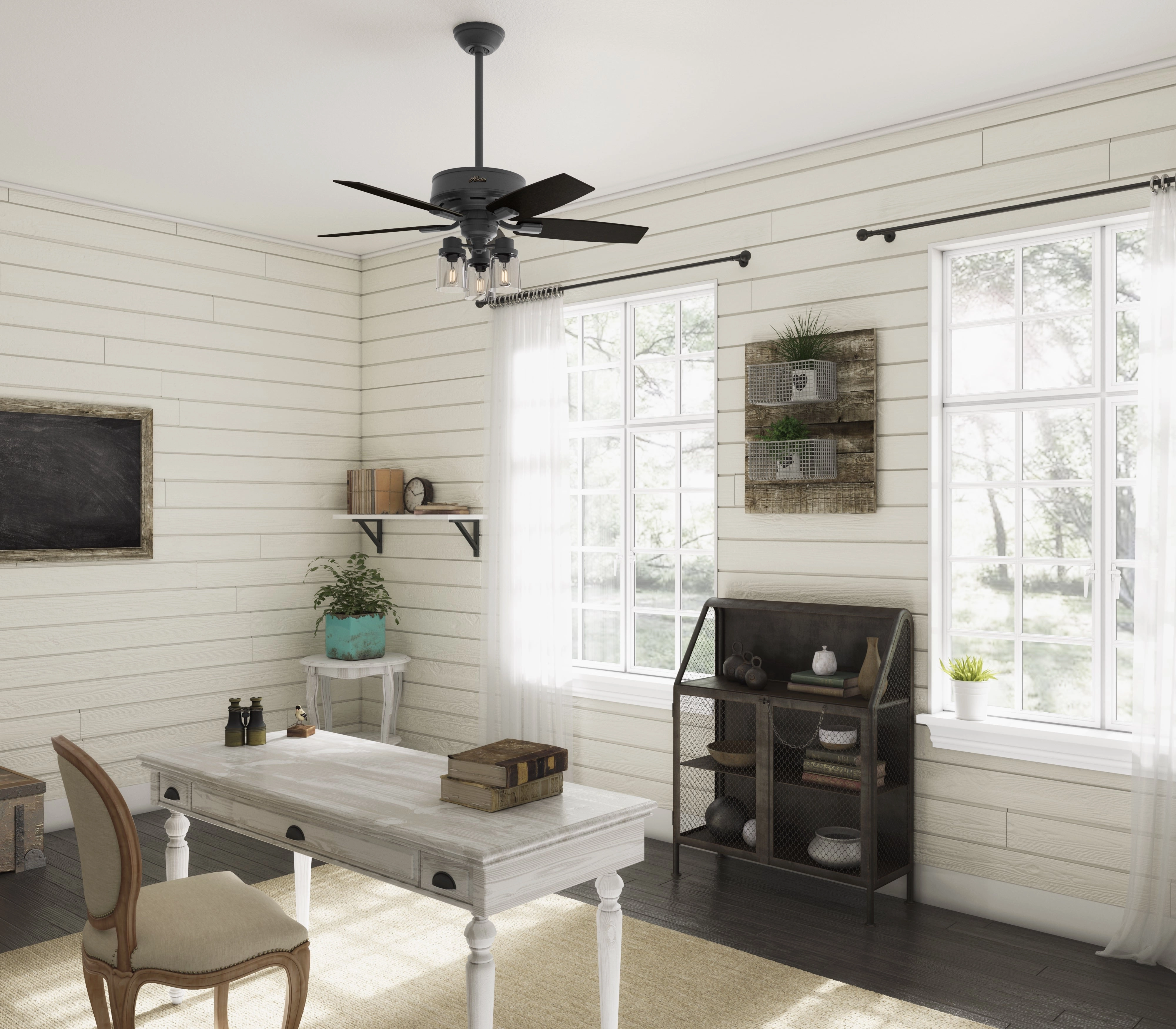 Bennett 44"Ceiling Fan Matte Black