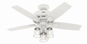 Bennett 44"Ceiling Fan Matte White portable small fans for everyday use