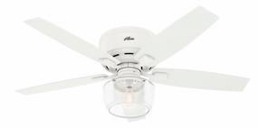 Bennett 52"Ceiling Fan Matte White medium electric fans for multi-room use