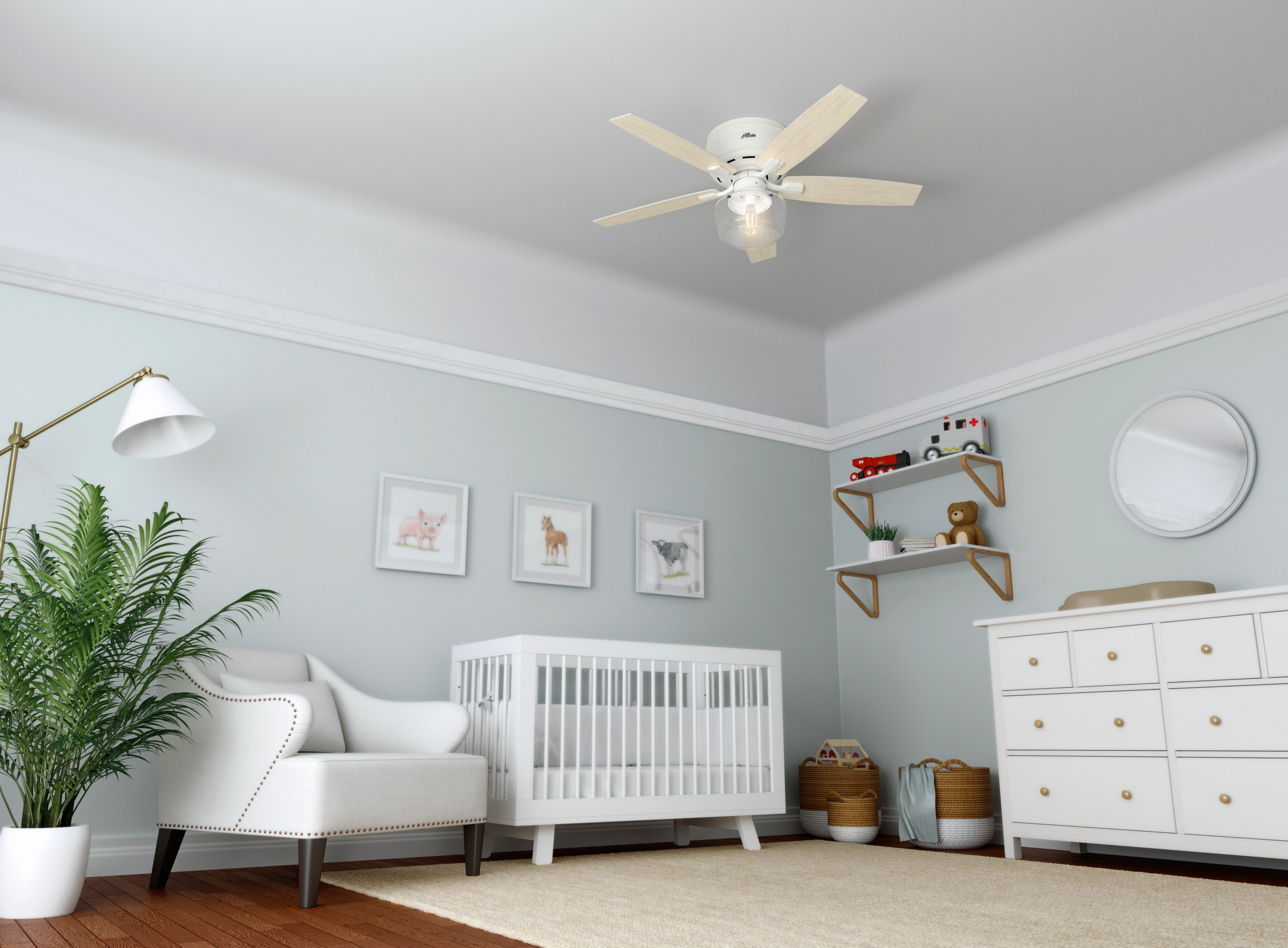 Bennett 52"Ceiling Fan Matte White