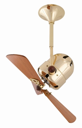 Bianca Direcional 16"Ceiling Fan Brushed Brass quiet small fans for desk or nightstand