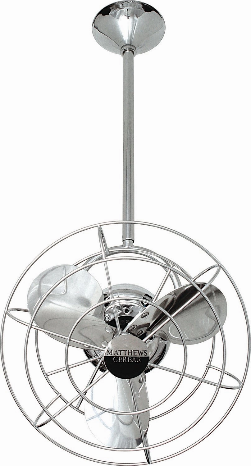 Bianca Direcional 16"Ceiling Fan Polished Chrome