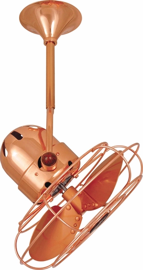 Bianca Direcional 16"Ceiling Fan Polished Copper quiet small fans for desk or nightstand