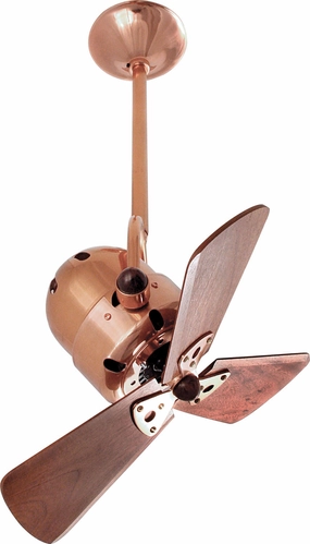 Bianca Direcional 16"Ceiling Fan Polished Copper quiet small fans for desk or nightstand