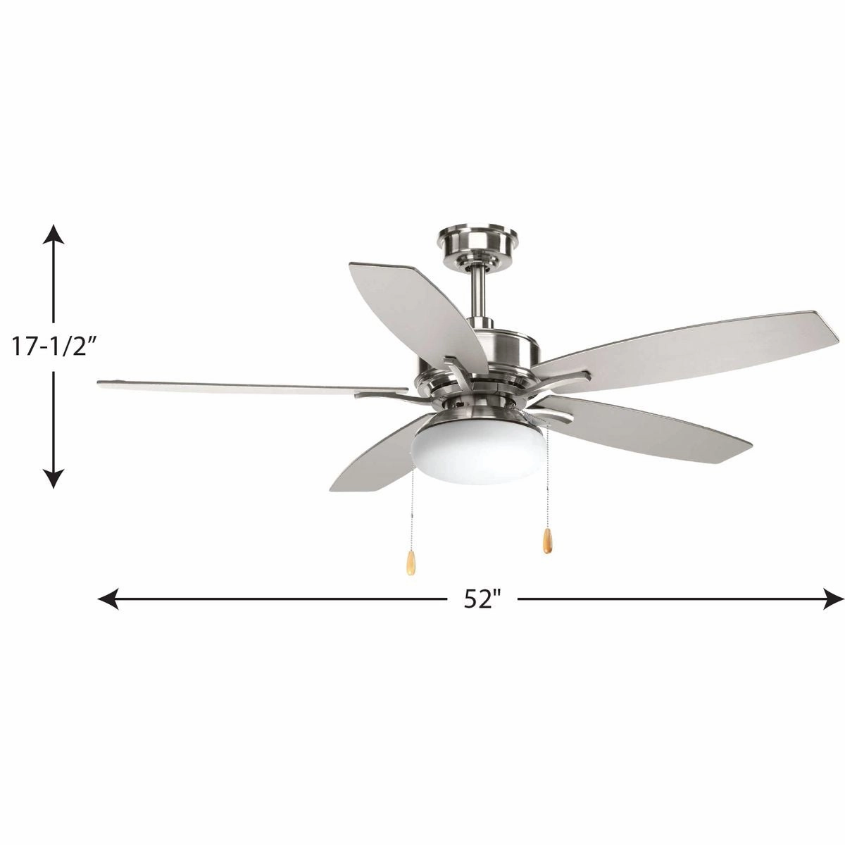 Billows 52"Ceiling Fan Brushed Nickel