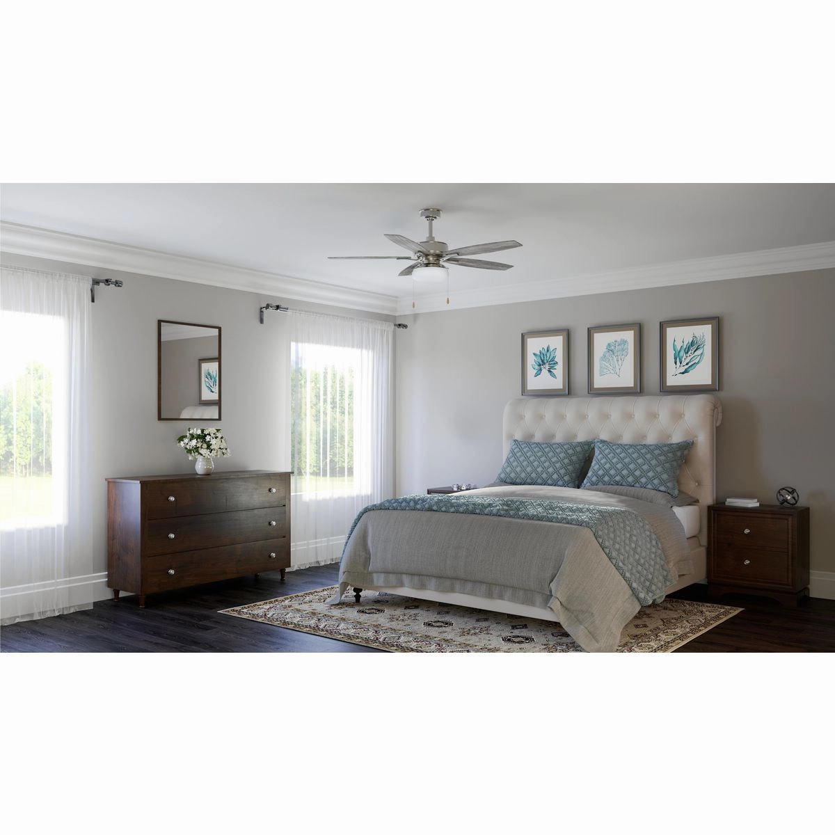 Billows 52"Ceiling Fan Brushed Nickel