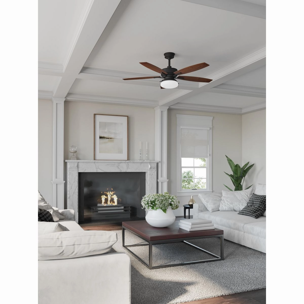 Billows 52"Ceiling Fan Forged Black