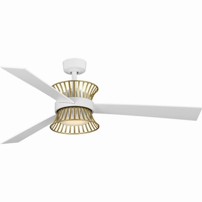 Bisbee 55"Ceiling Fan Satin White affordable medium fans for summer
