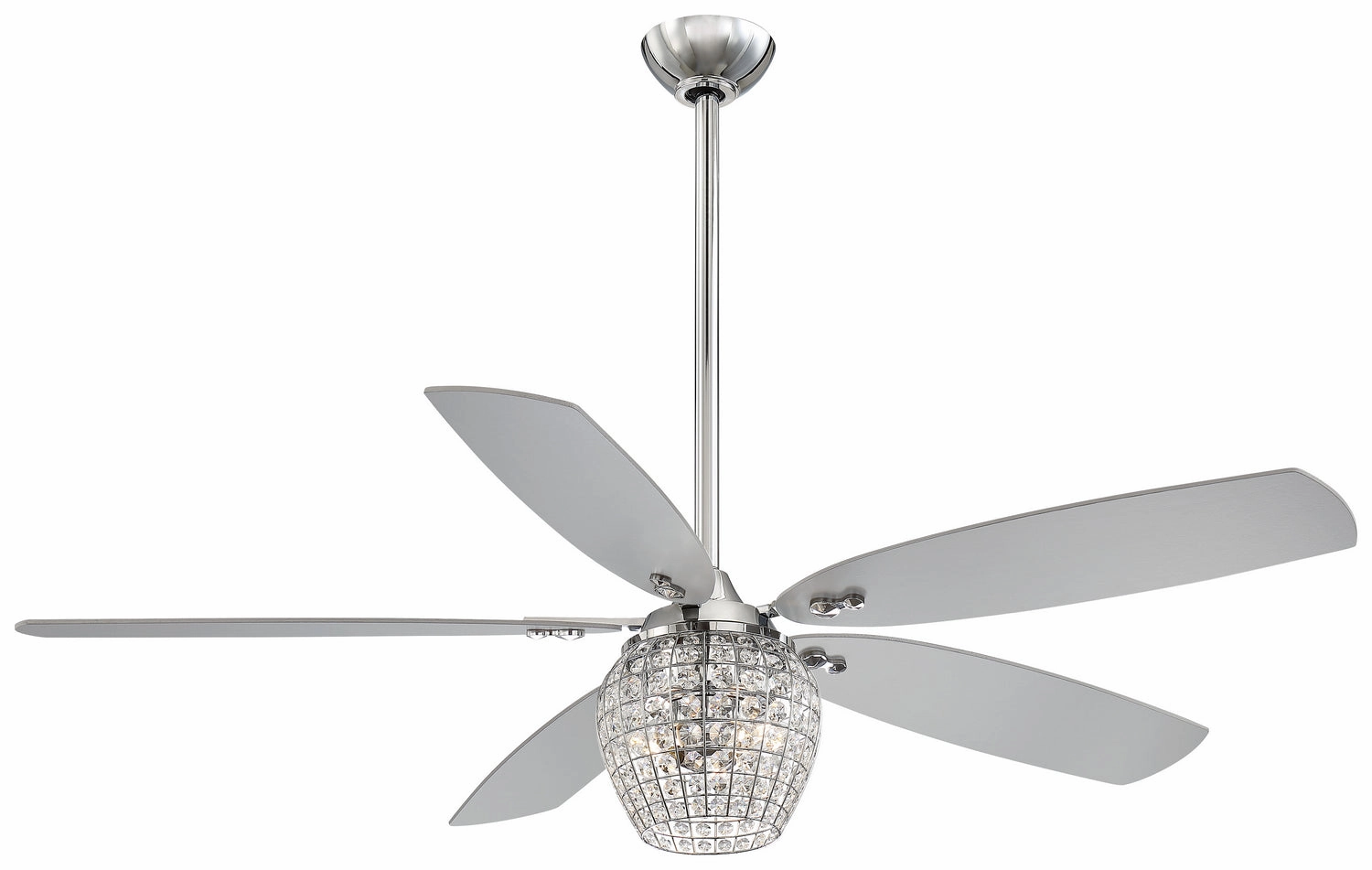 Bling 56"Ceiling Fan Chrome portable medium fans with handle design