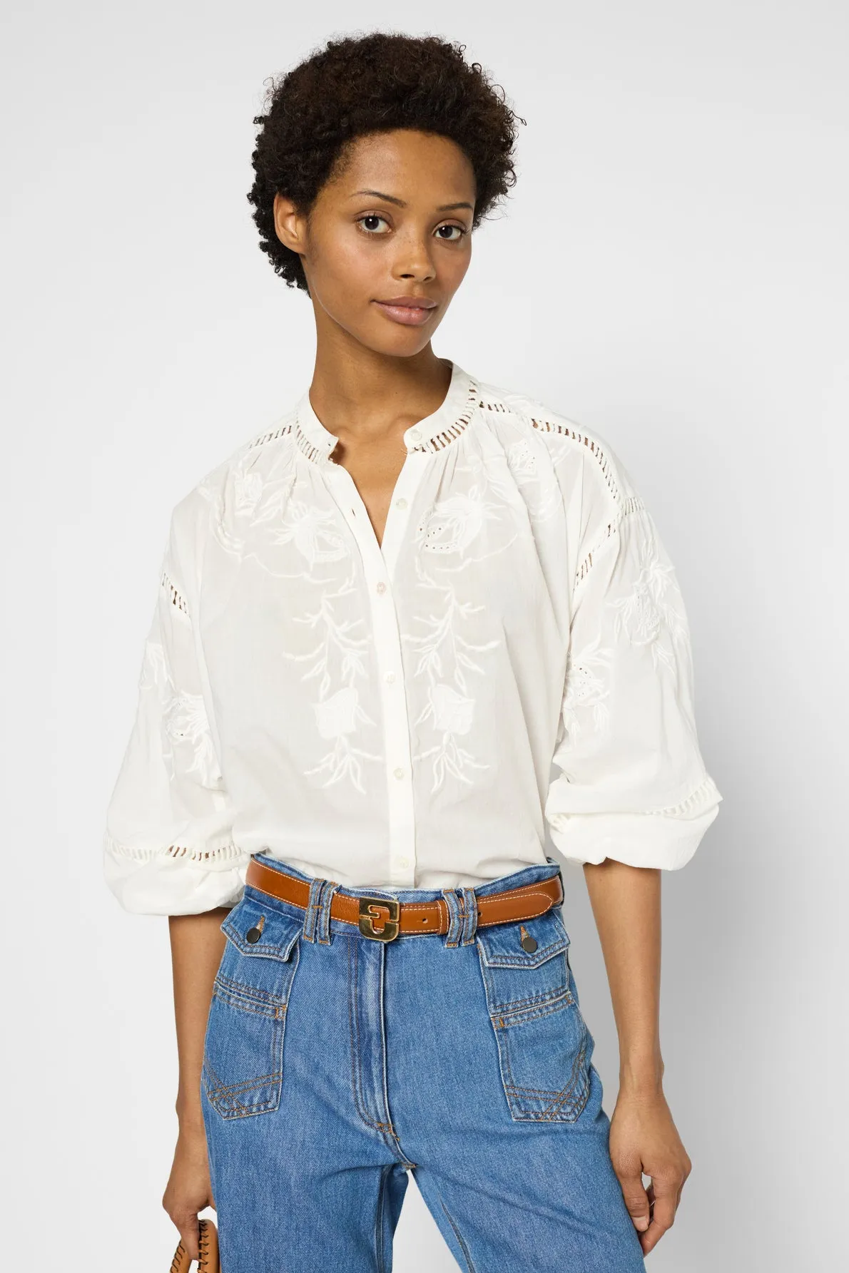 Blouse Ucille Dbc75b329 White Clothing_Gerard-Darel