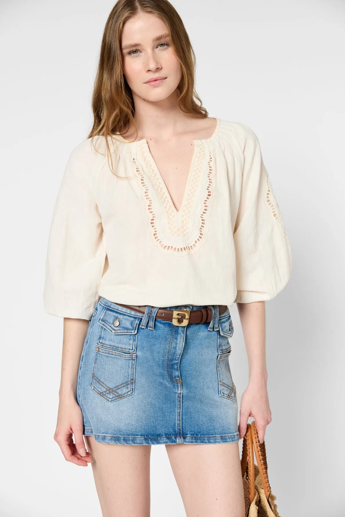 Blouse Ulali Dbc39b112 Ecru Clothing_Gerard-Darel