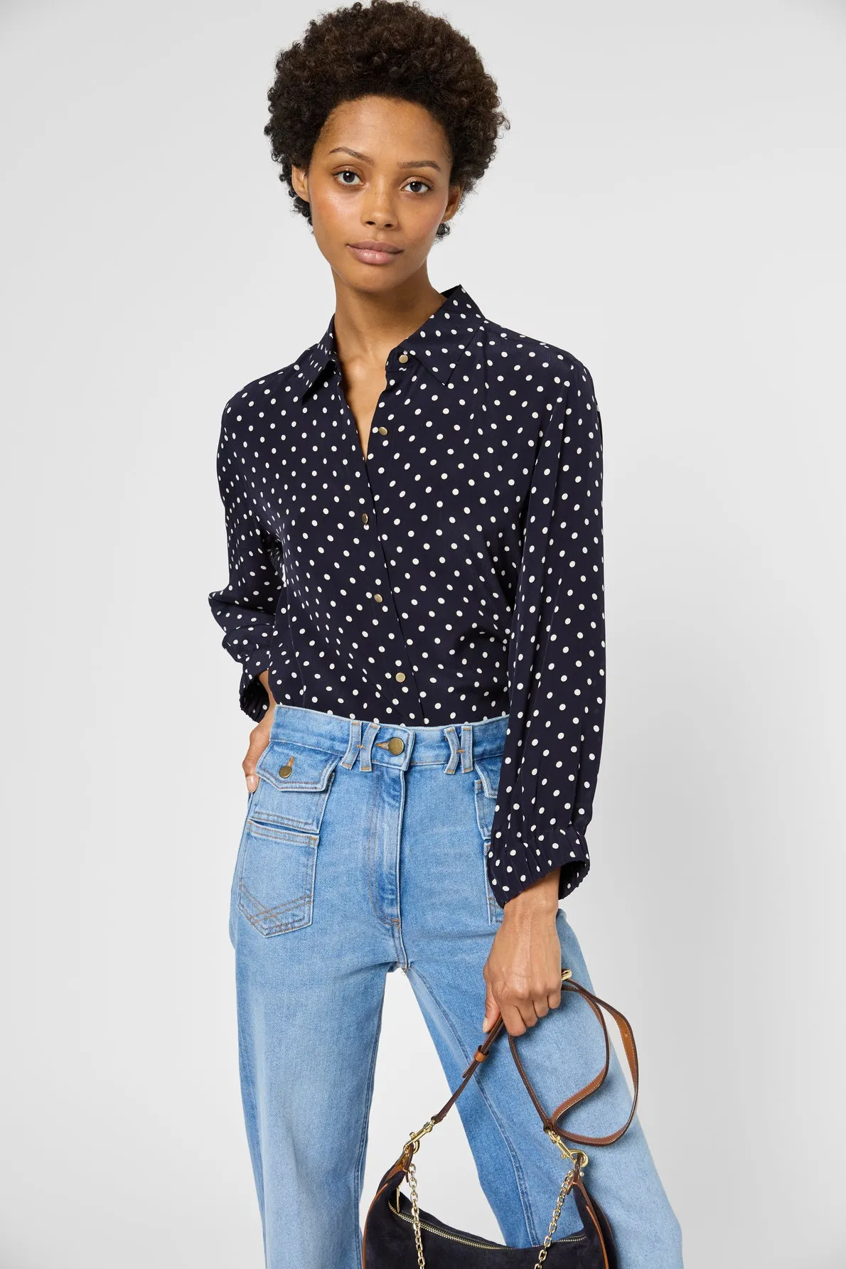 Blouse Usari Dbcd1b172 Navy Clothing_Gerard-Darel