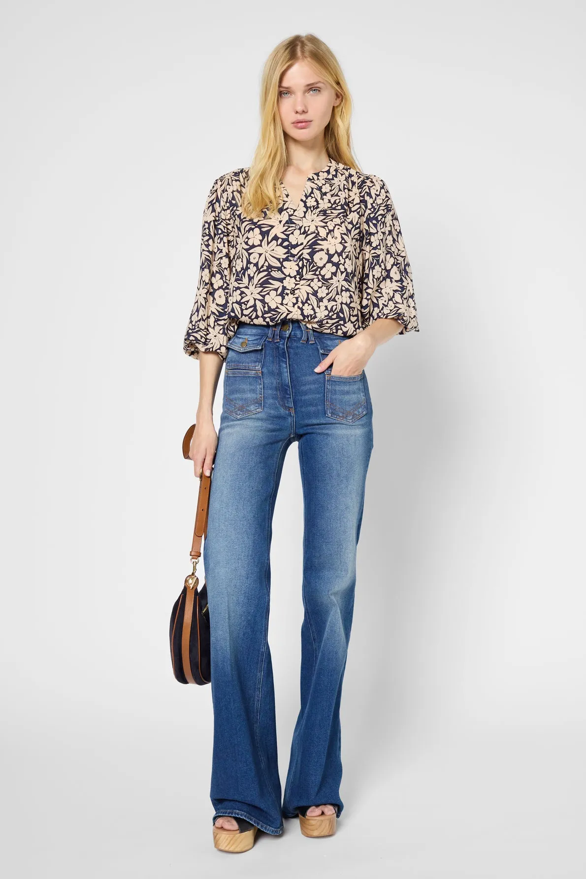 Blouse Usea Dbc50b181 Navy Clothing_Gerard-Darel