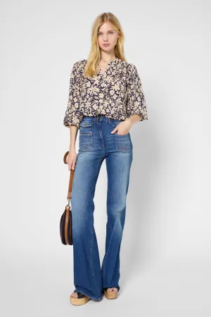 Blouse Usea Dbc50b181 Navy Clothing_Gerard-Darel