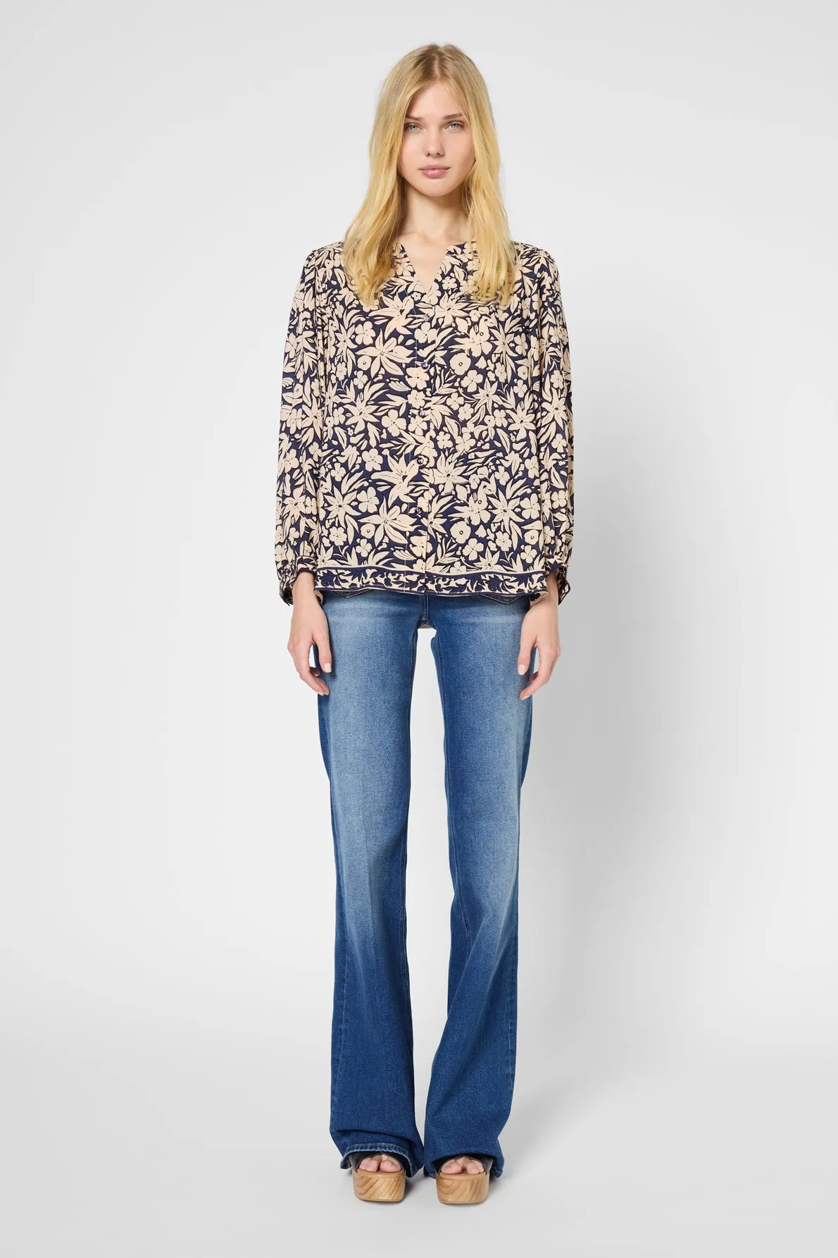 Blouse Usea Dbc50b181 Navy Clothing_Gerard-Darel