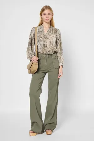 Blouse Ussia Dbc40b316 Khaki-Green Clothing_Gerard-Darel