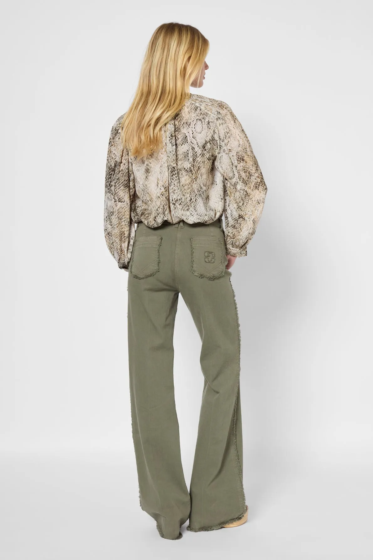 Blouse Ussia Dbc40b316 Khaki-Green Clothing_Gerard-Darel