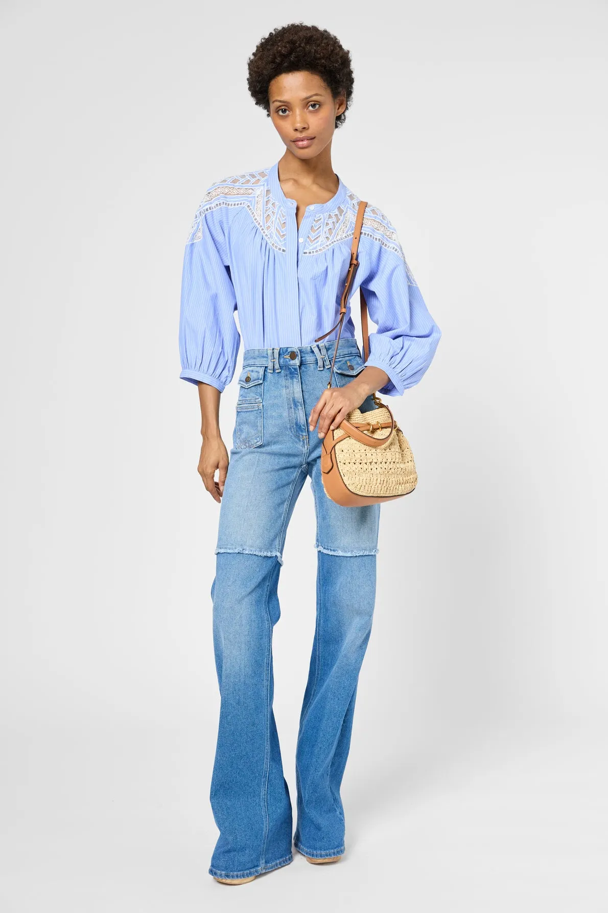 Blouse Uvea Dbcd6b105 Blue Clothing_Gerard-Darel
