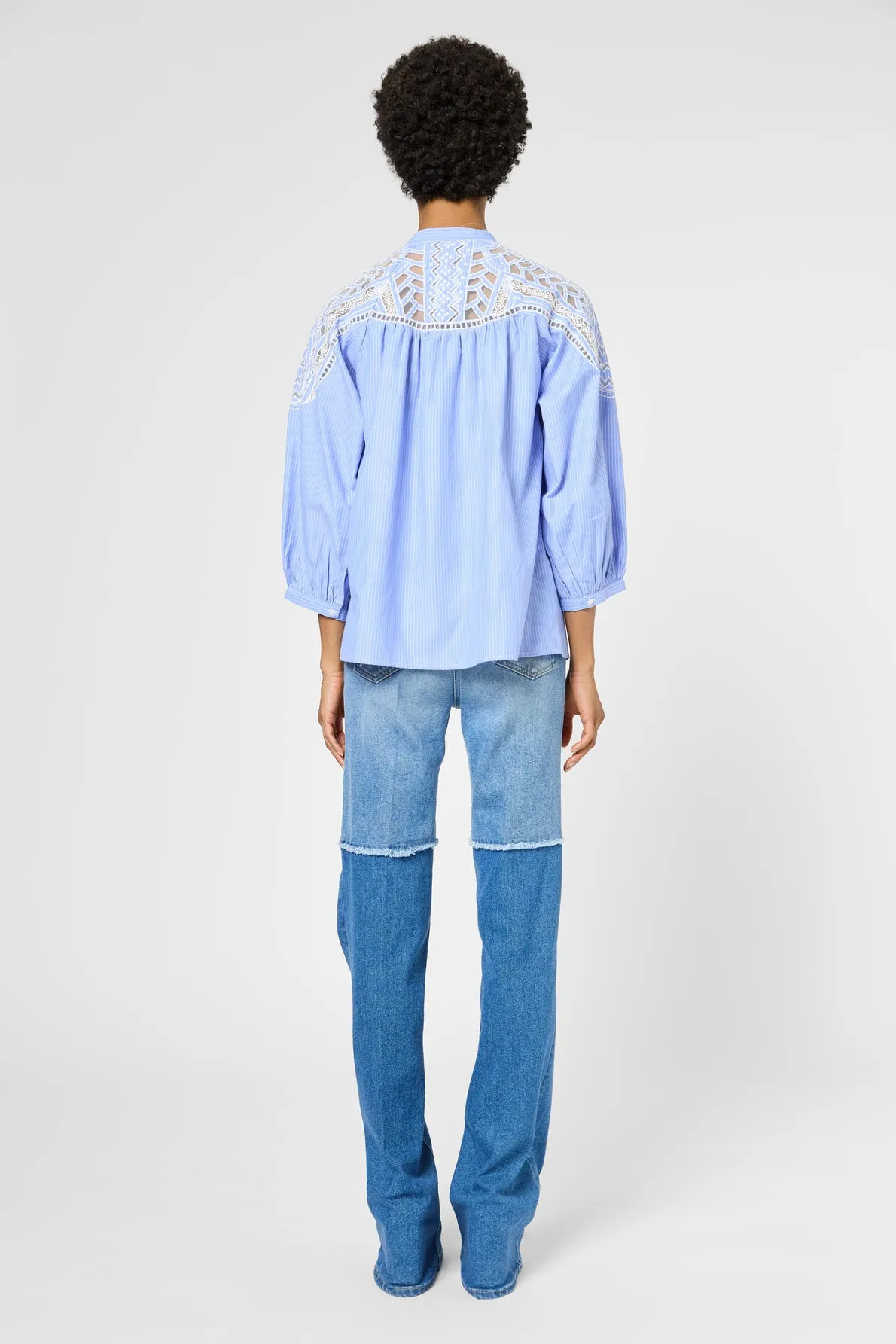 Blouse Uvea Dbcd6b105 Blue Clothing_Gerard-Darel