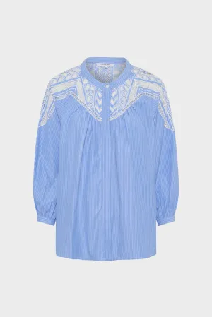Blouse Uvea Dbcd6b105 Blue Clothing_Gerard-Darel