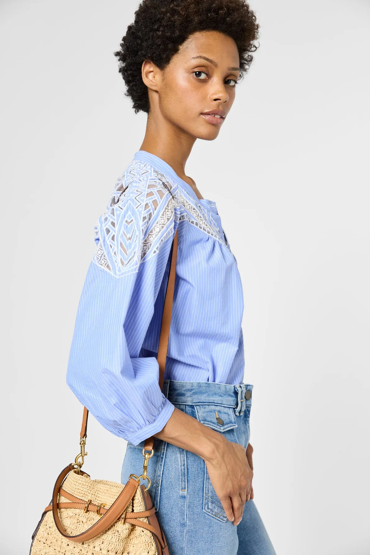 Blouse Uvea Dbcd6b105 Blue Clothing_Gerard-Darel