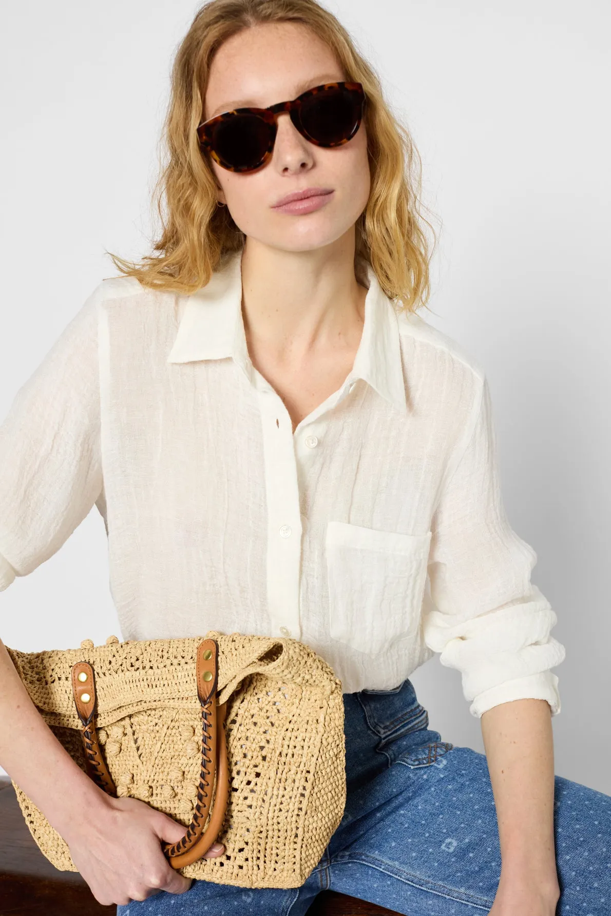 Blouse Uxana Dbca6b096 Ecru Clothing_Gerard-Darel