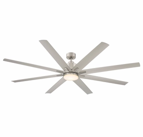 Bluffton 72" Outdoor Ceiling Fan Brushed Nickel modern medium fans for everyday cooling