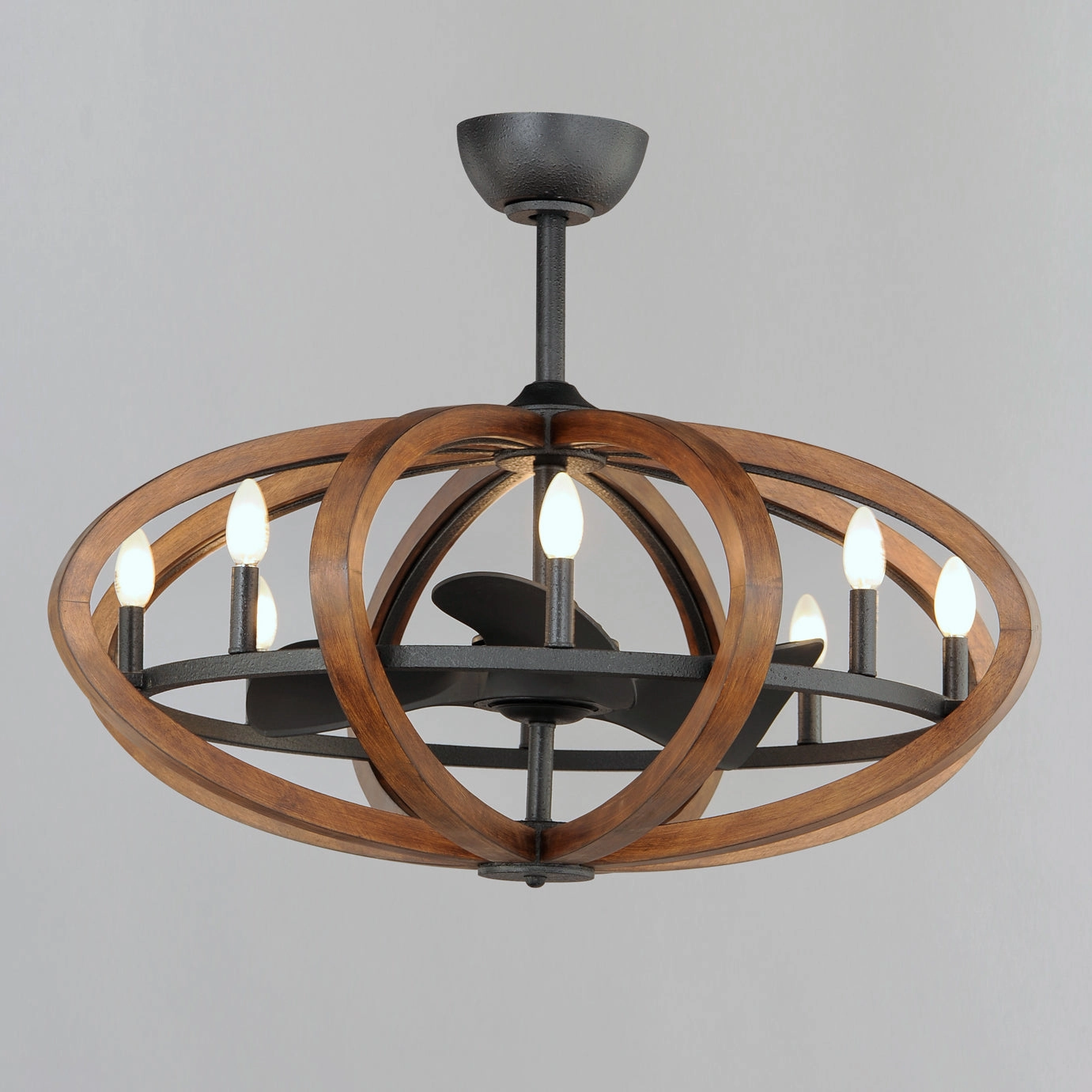 Bodega Bay LED Fandelight Antique Pecan / Anthracite