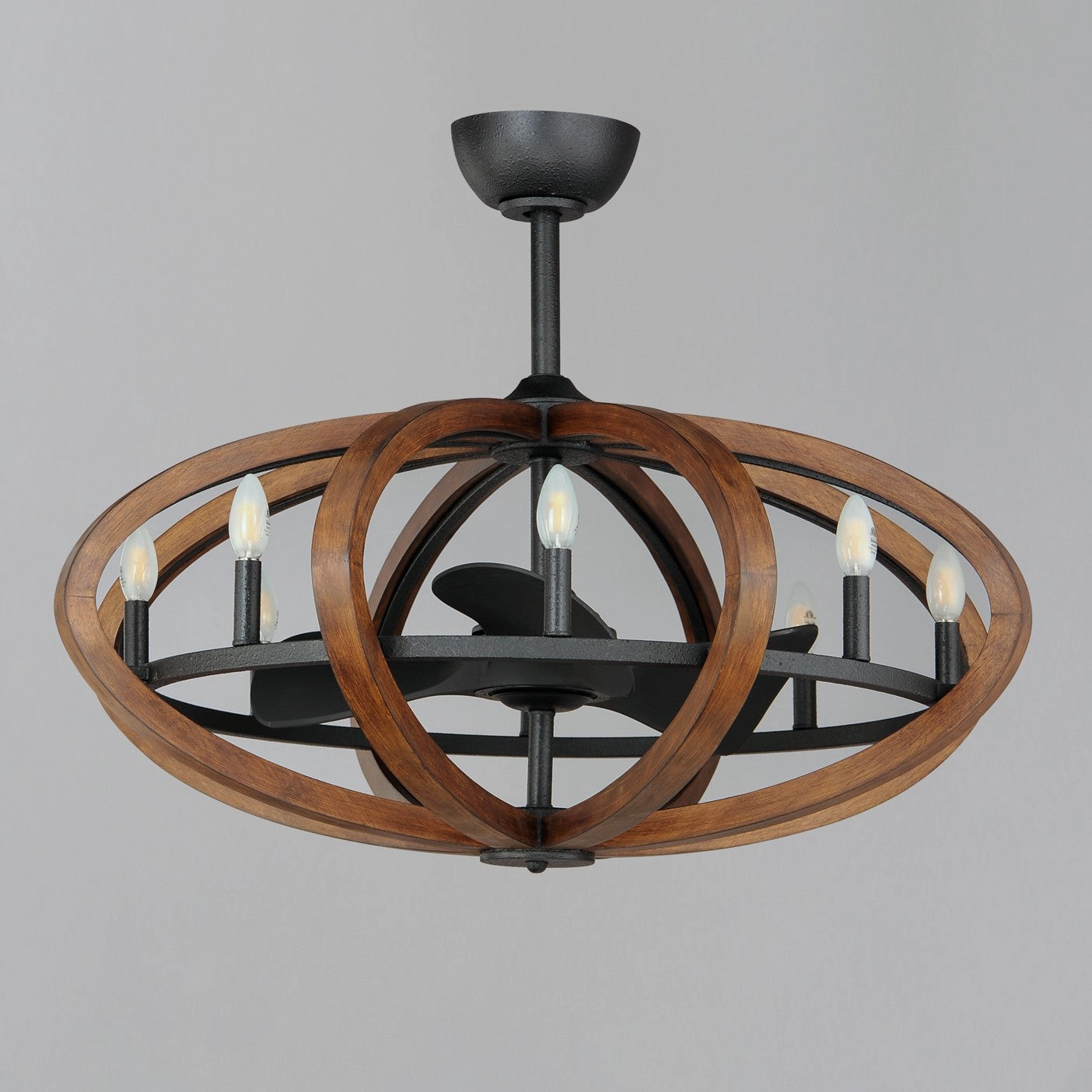Bodega Bay LED Fandelight Antique Pecan / Anthracite