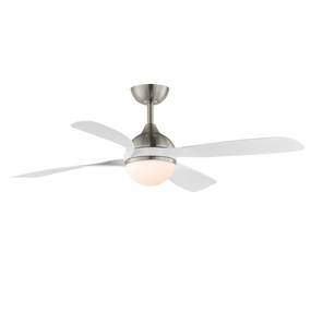 Bola 52"Ceiling Fan Satin Nickel quiet medium fans for living room use