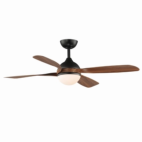 Bola 52"Ceiling Fan Walnut / Black modern medium fans for everyday cooling