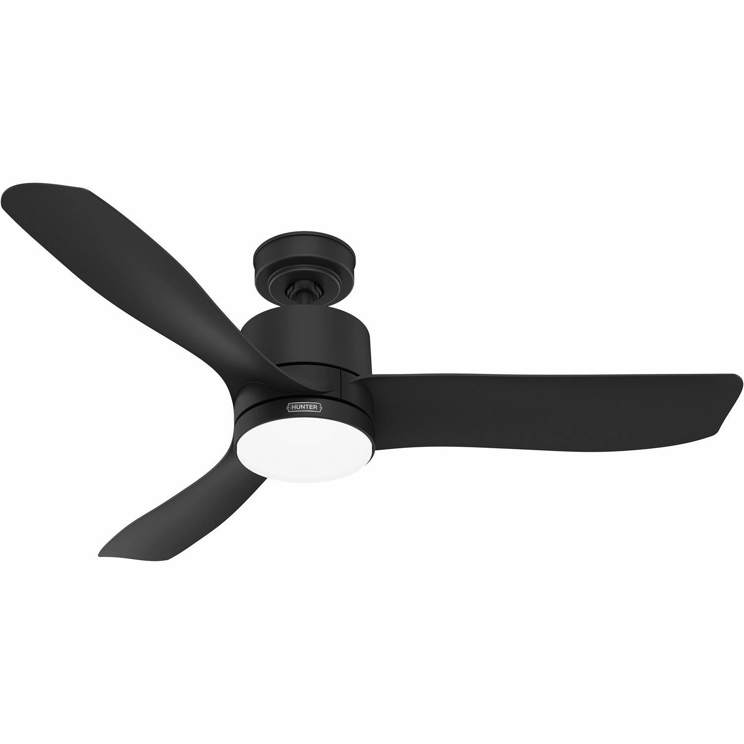 Bolsa 52"Ceiling Fan Matte Black quiet medium fans for living room use