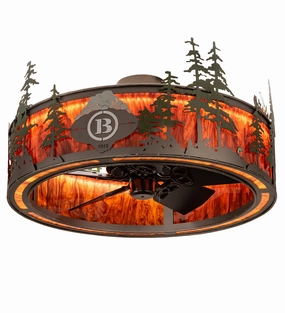 Boulders LED Chandel-Air decorative fandeliers with lights