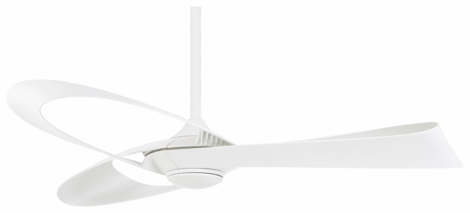 Bowie 52" Ceiling Fan Flat White affordable medium fans for summer