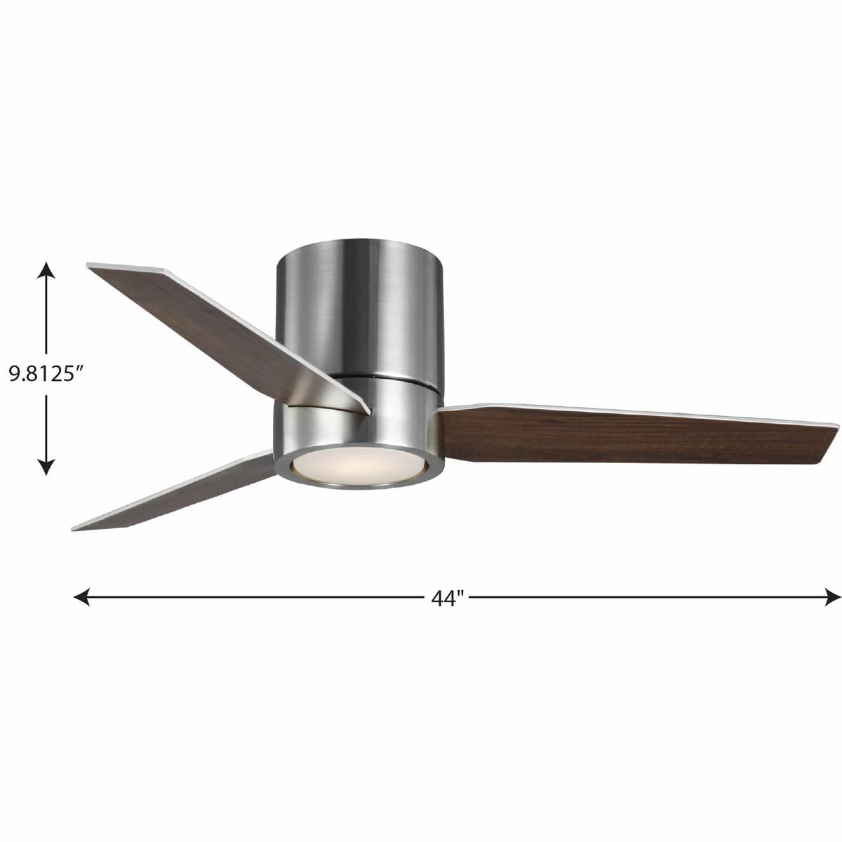Braden 44"Ceiling Fan Brushed Nickel