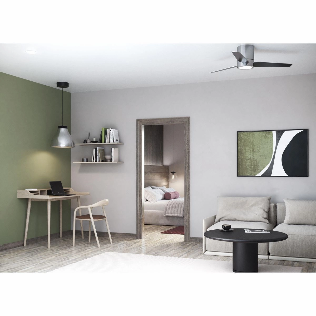 Braden 44"Ceiling Fan Brushed Nickel