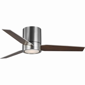 Braden 44"Ceiling Fan Brushed Nickel space-saving huggers with modern style