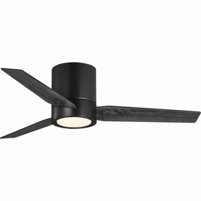 Braden 44"Ceiling Fan Matte Black space-saving huggers with modern style