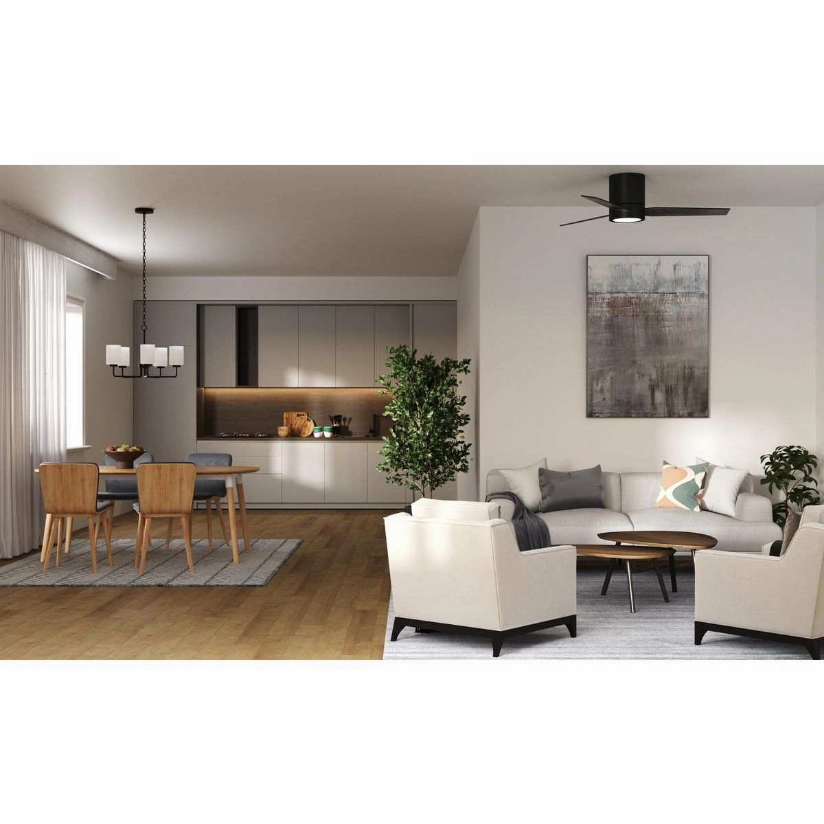 Braden 44"Ceiling Fan Matte Black