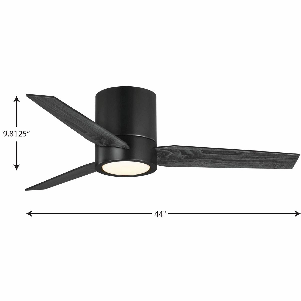 Braden 44"Ceiling Fan Matte Black