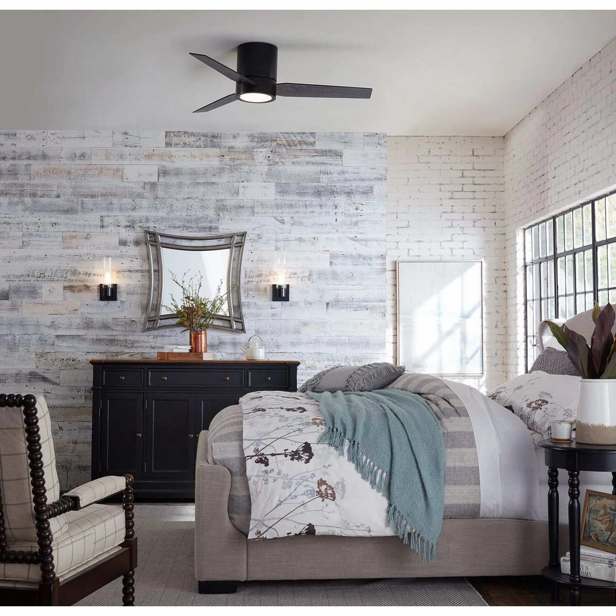 Braden 44"Ceiling Fan Matte Black