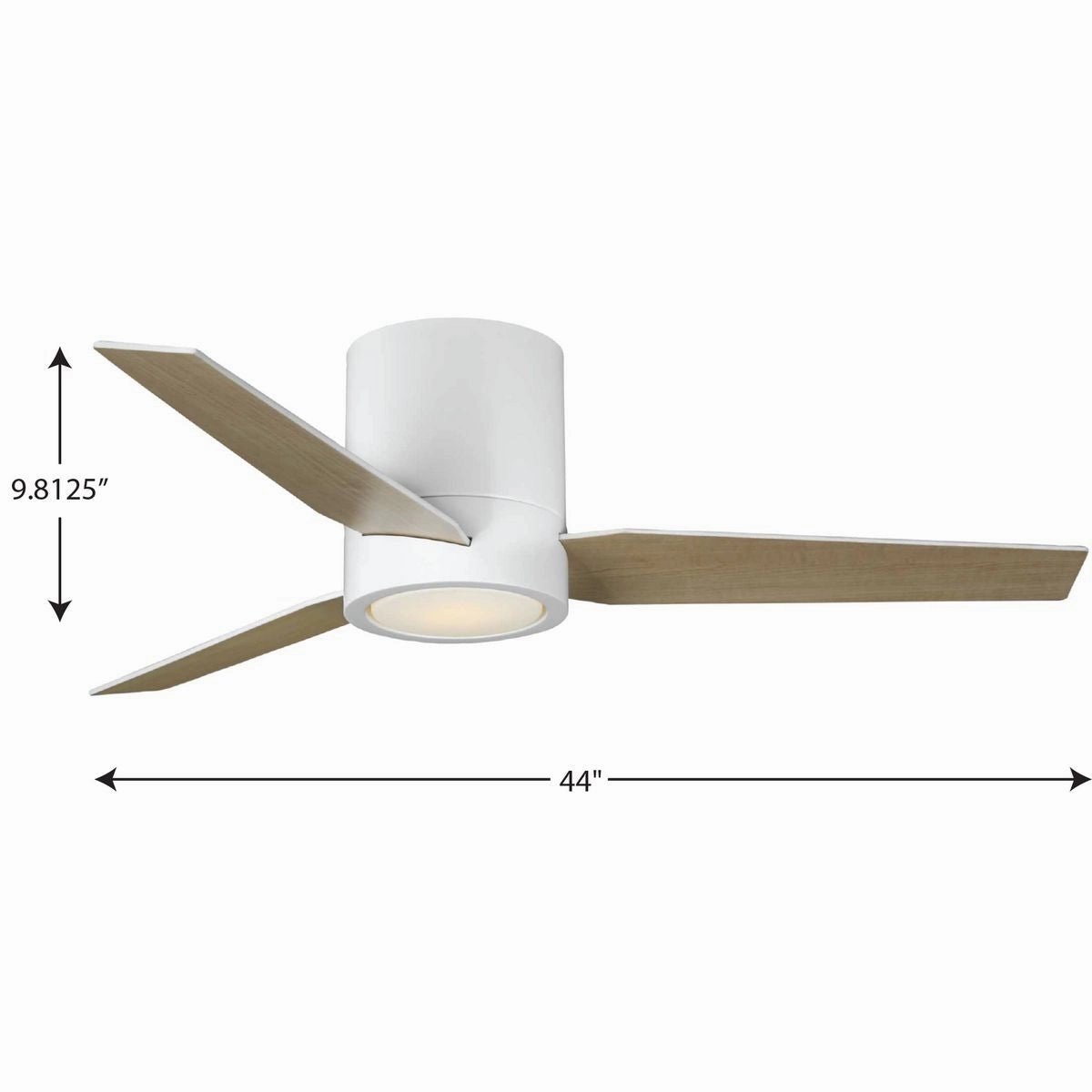 Braden 44"Ceiling Fan Satin White
