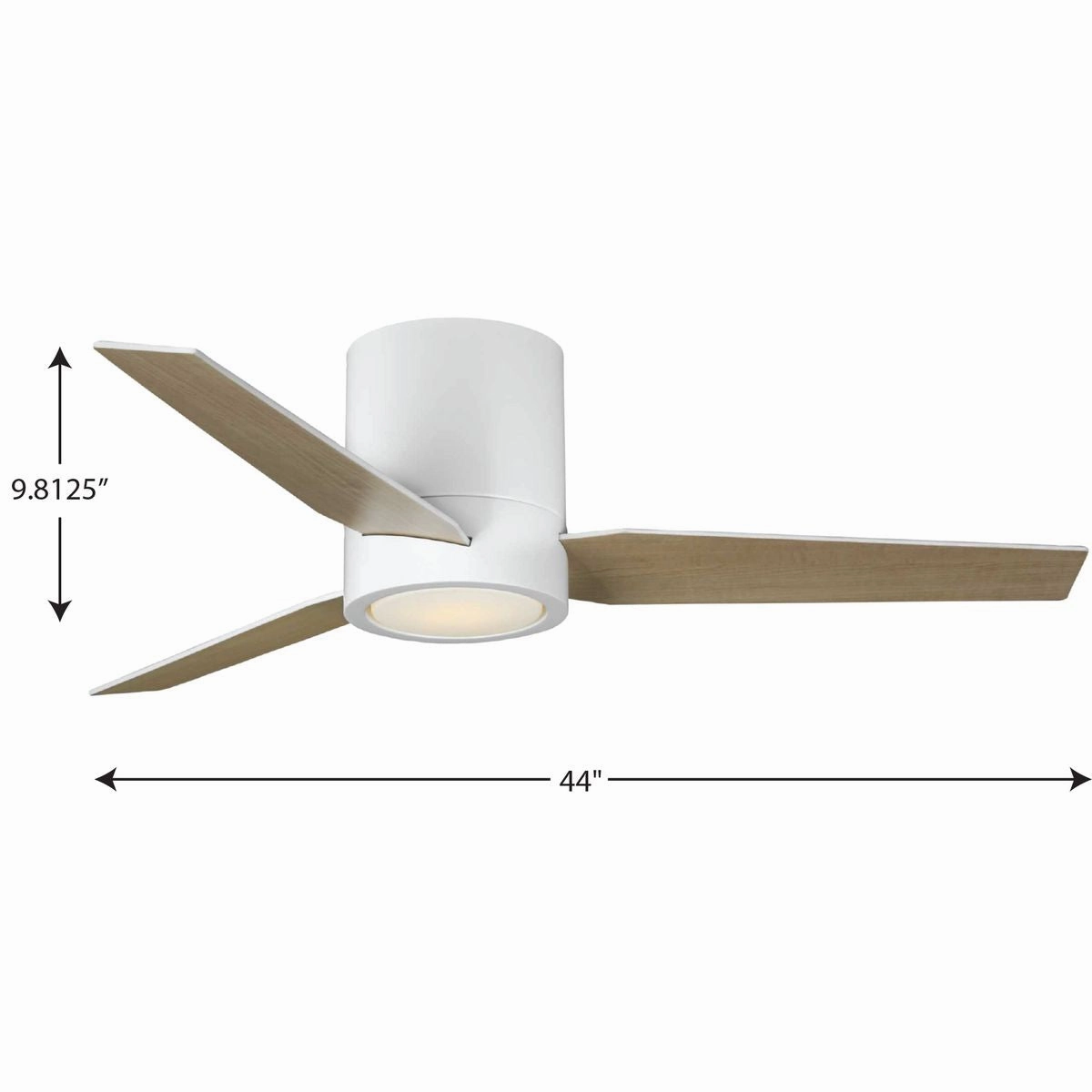 Braden 44"Ceiling Fan Satin White
